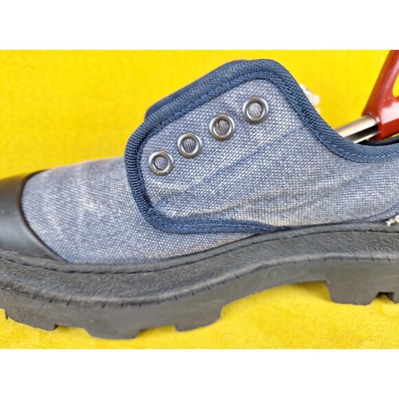 Zara Man Blue Black Denim Shoes Size 7-7.5 main image 12